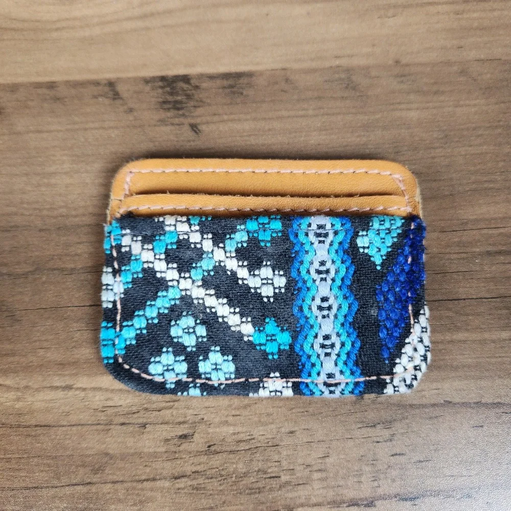 Southwestern Wallet Card Holder Handmade Leather
